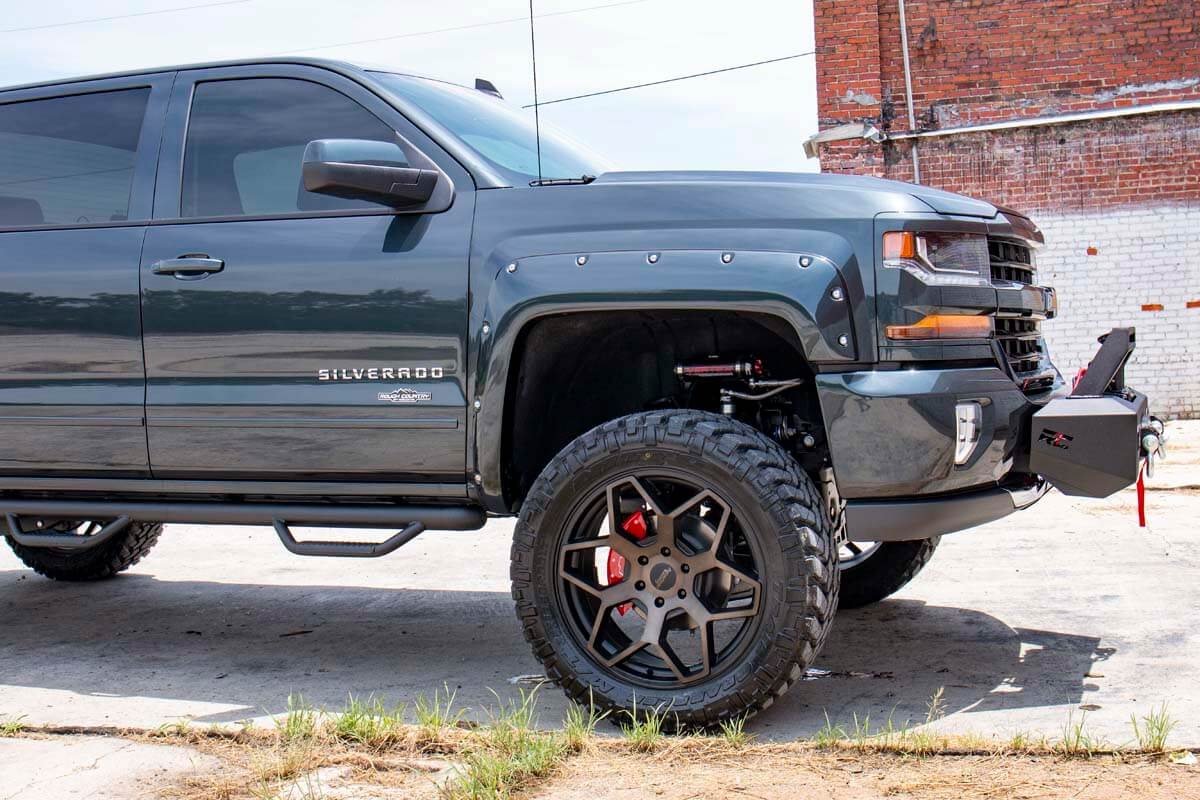 GMC Sierra 1500 Suspension Lift Kit - Rough Country - 7 Inch Lift Kit | Bracket | Vertex - '14-'16